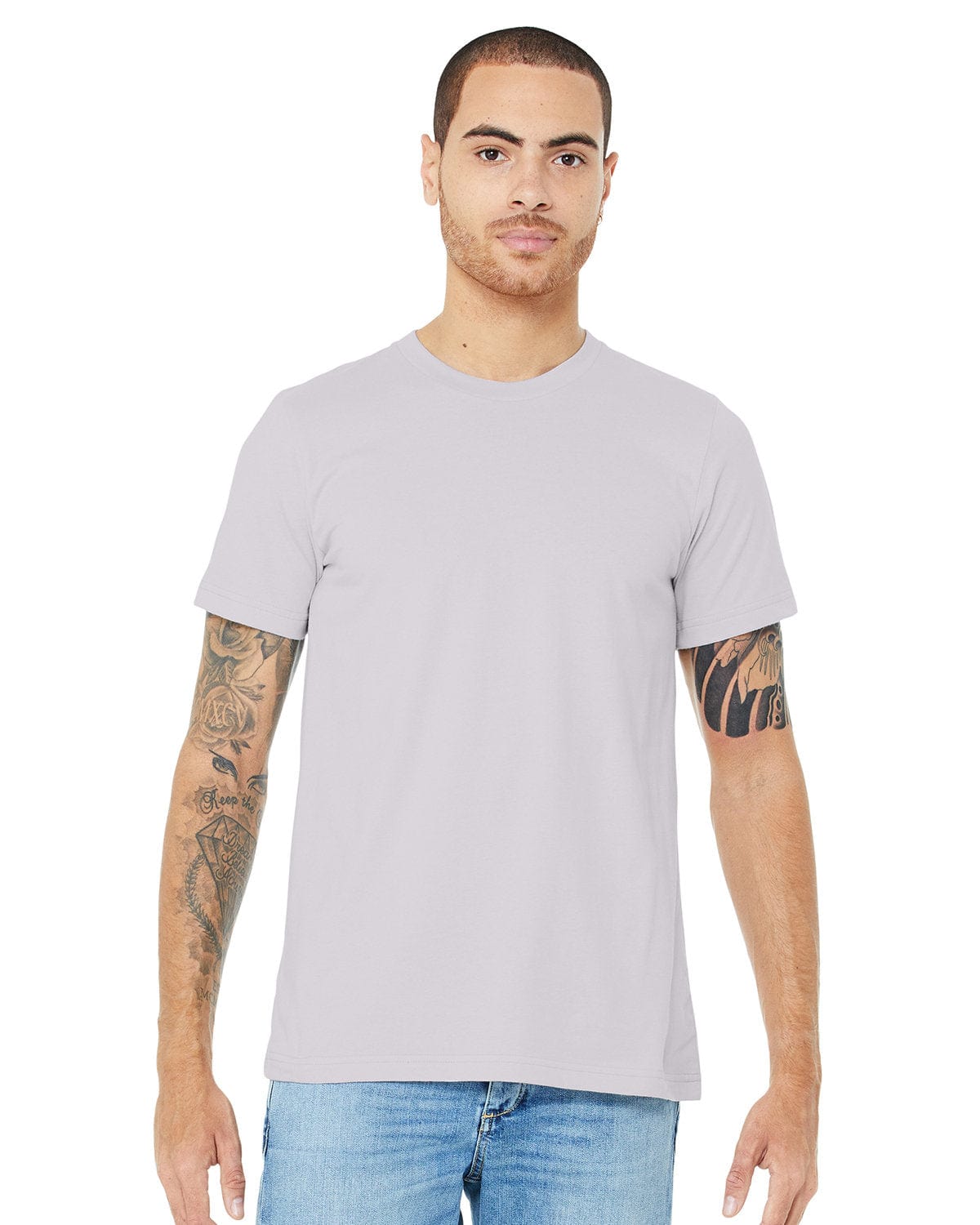 Bella+Canvas 3001C: Unisex Jersey T Shirt in Lavender Dust