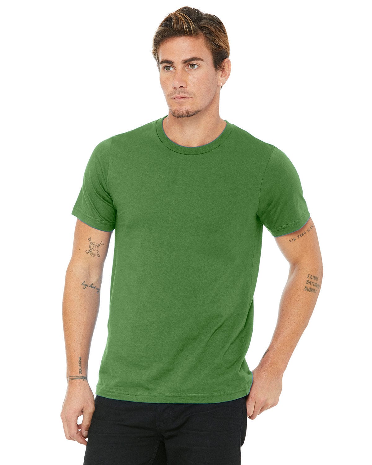 Bella+Canvas 3001C: Unisex Jersey T-Shirt in Leaf