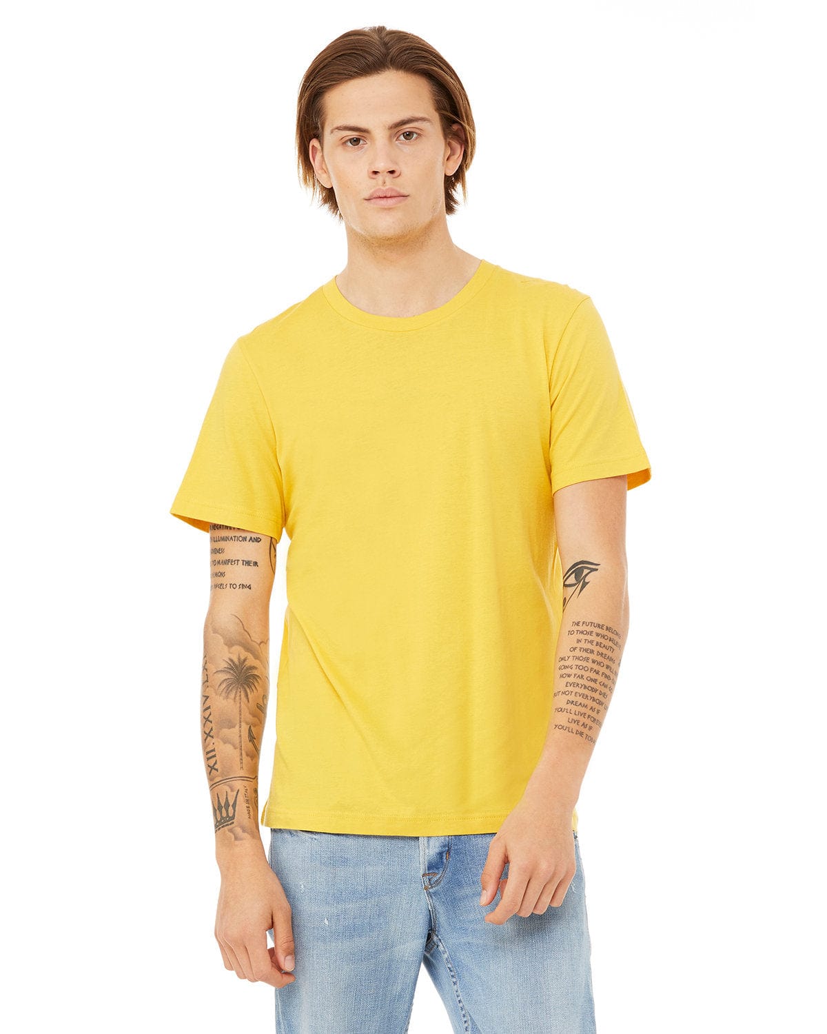 Bella+Canvas 3001C: Unisex Jersey T-Shirt in Maize Yellow