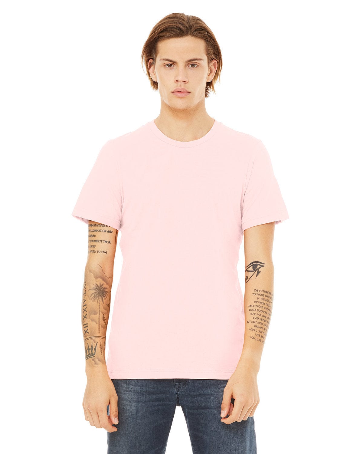 Bella+Canvas 3001C: Unisex Jersey T-Shirt in Soft Pink