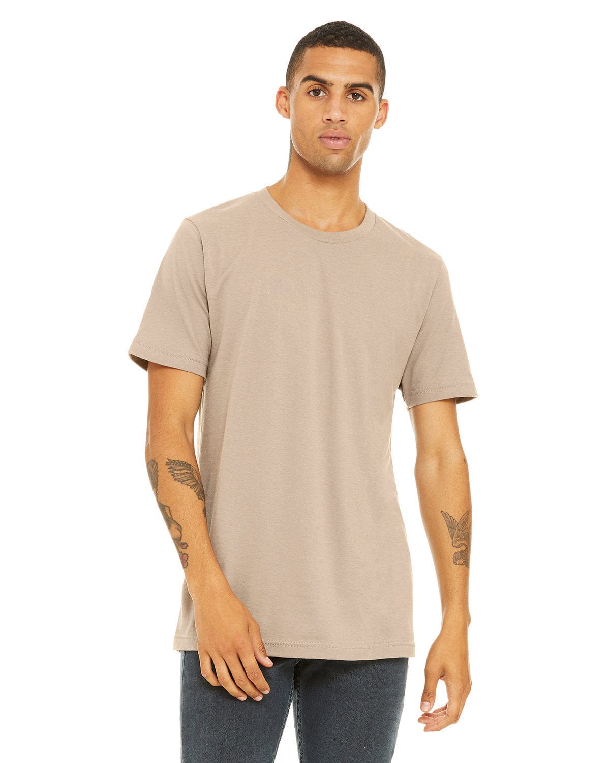 Bella+Canvas 3001C: Unisex Jersey T-Shirt in Tan