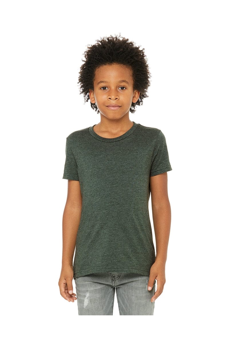 Bella+Canvas 3001Y: Youth Jersey T-Shirt in Heather Forest