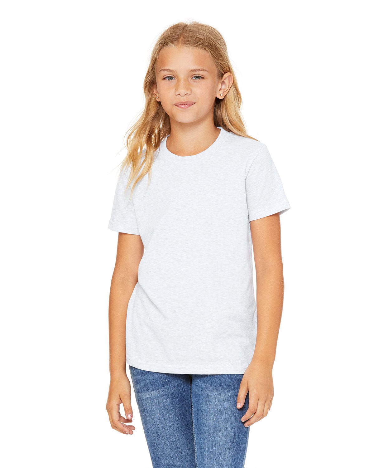 Bella+Canvas 3001Y: Youth Jersey T-Shirt in Ash