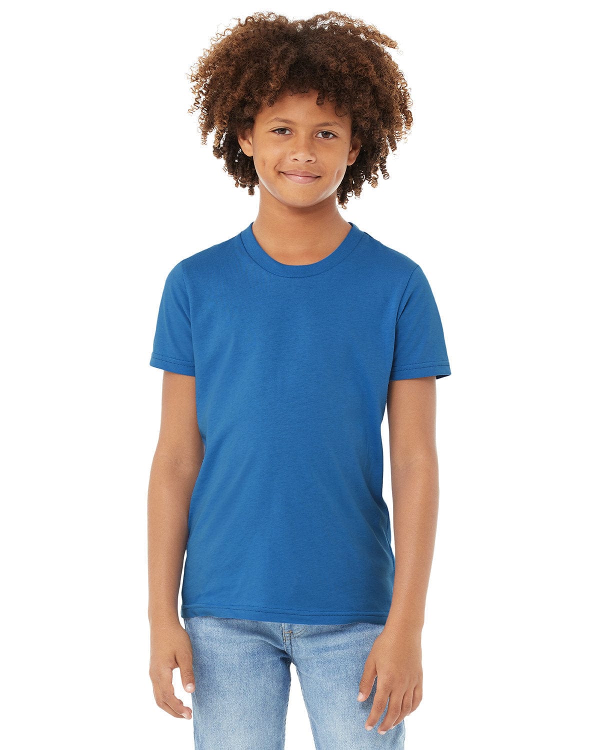 Bella+Canvas 3001Y: Youth Jersey T-Shirt in Columbia Blue