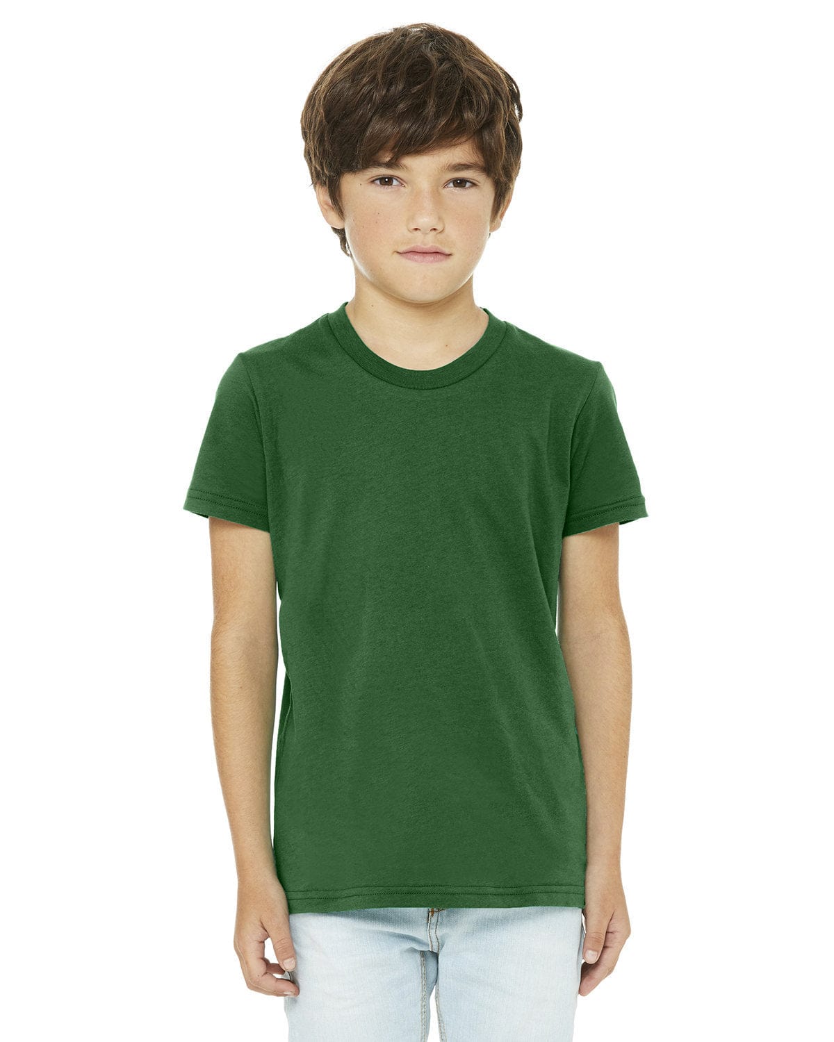 Bella+Canvas 3001Y Youth Jersey T-Shirt in Kelly