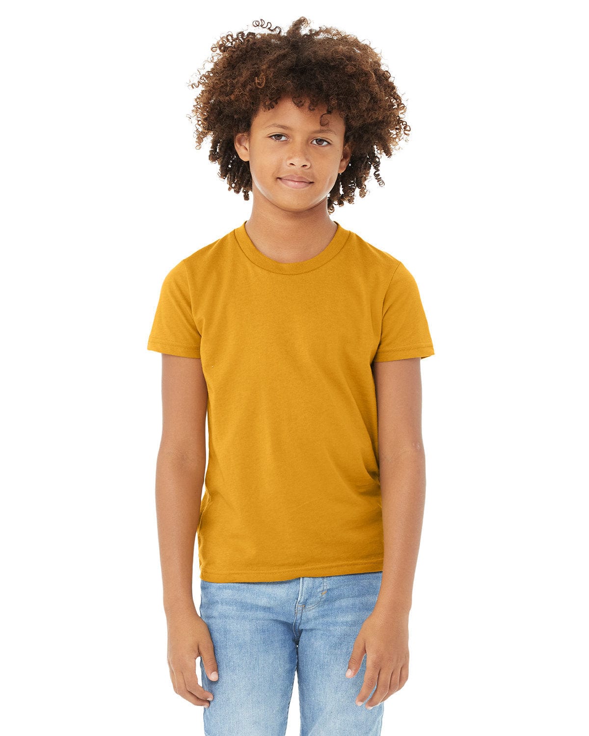 Bella+Canvas 3001Y: Youth Jersey T-Shirt in Mustard