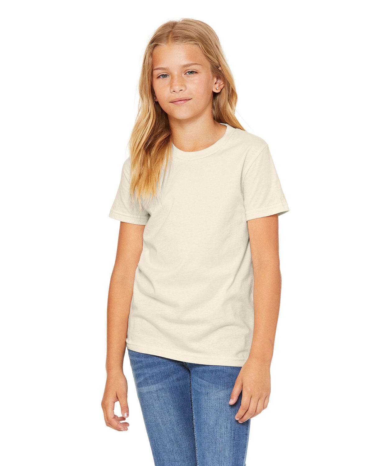 Bella+Canvas 3001Y: Youth Jersey T-Shirt in Natural