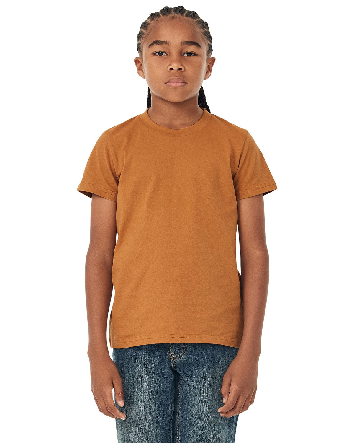 Bella+Canvas 3001Y: Youth Jersey T-Shirt in Toast