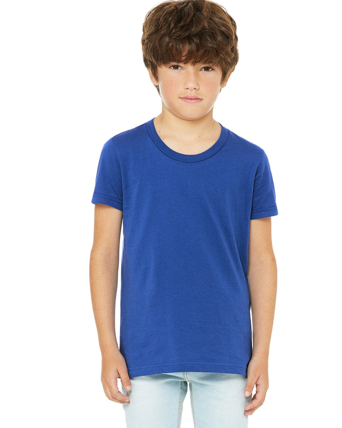 Bella+Canvas 3001Y Youth Jersey T-Shirt in True Royal
