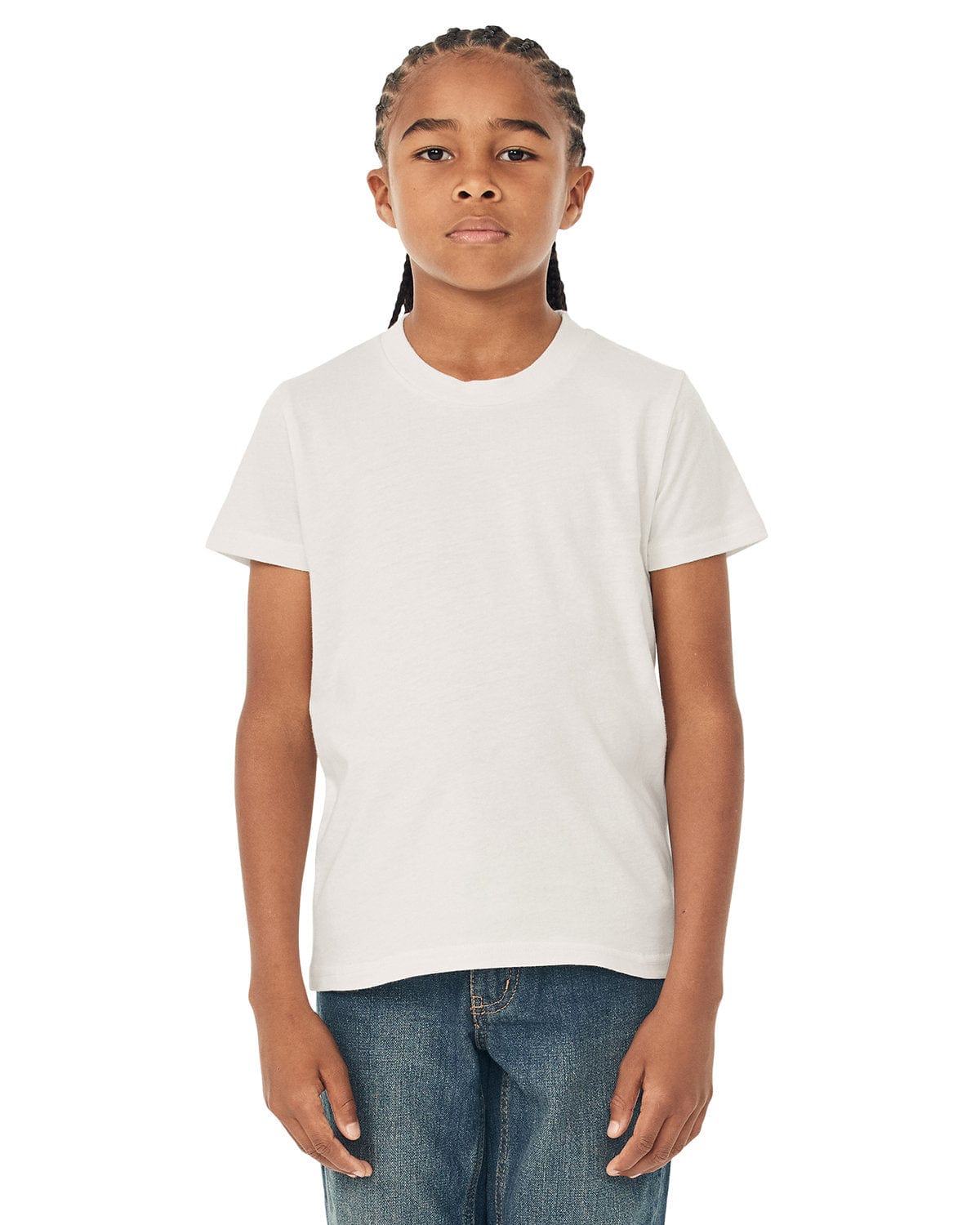Bella+Canvas 3001Y: Youth Jersey T-Shirt in Vintage White