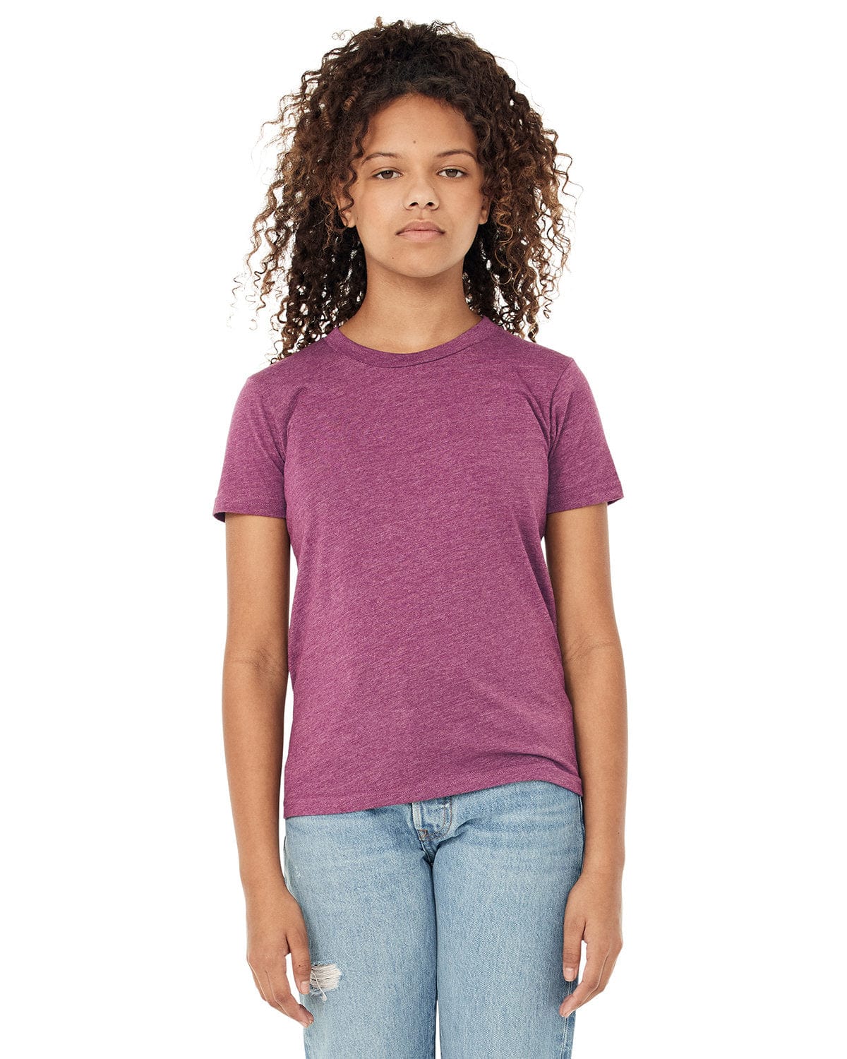Bella+Canvas 3001YCV Youth CVC Jersey T-Shirt in 