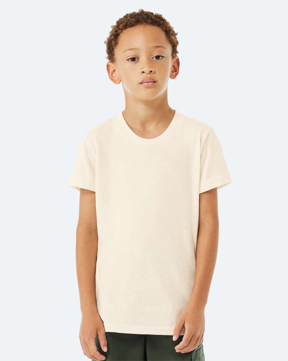 Bella Canvas 3001YCVC S / Heather Natural Bella+Canvas 3001YCV Youth CVC Jersey T-Shirt