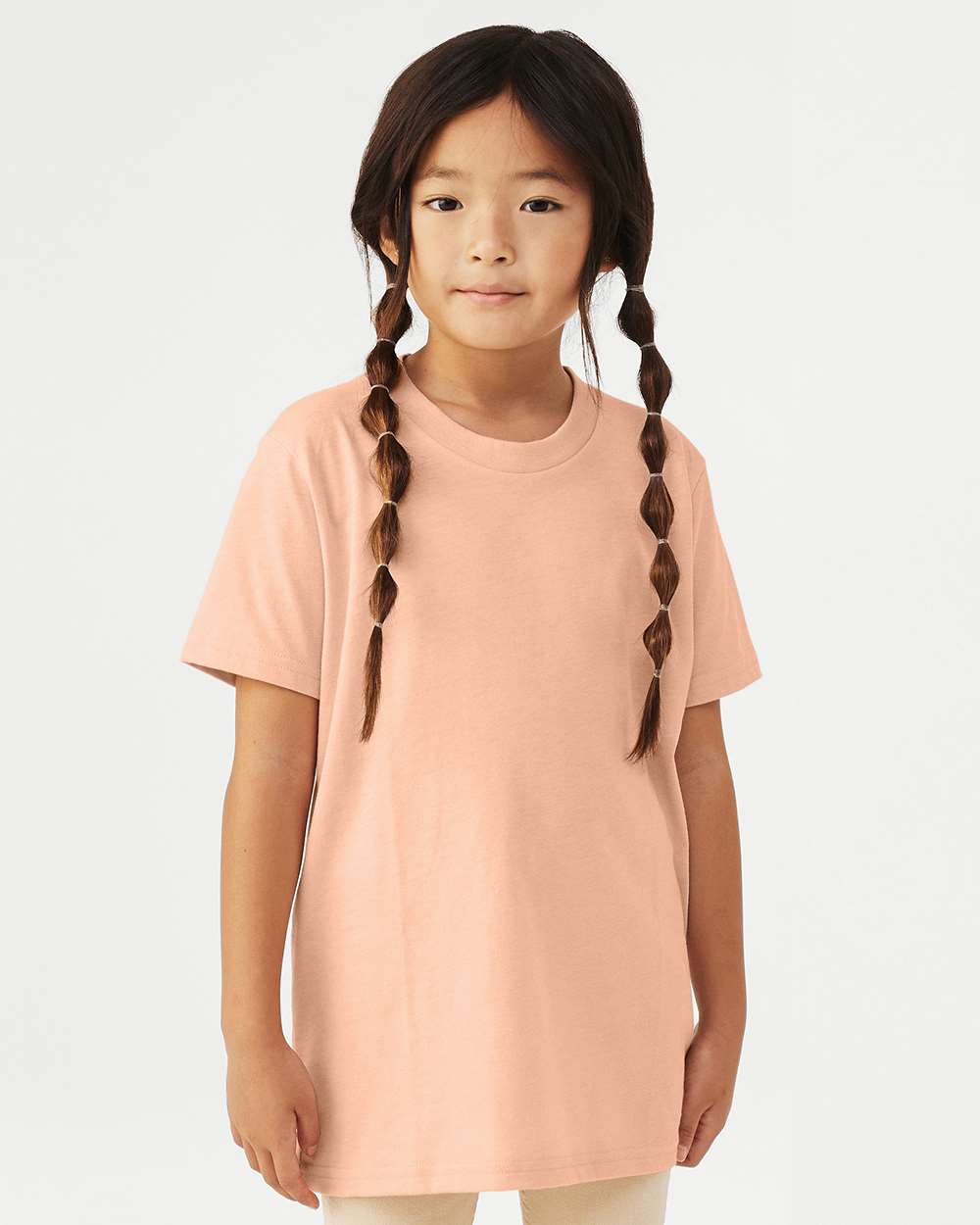 Bella Canvas 3001YCVC S / Heather Peach Bella+Canvas 3001YCV Youth CVC Jersey T-Shirt