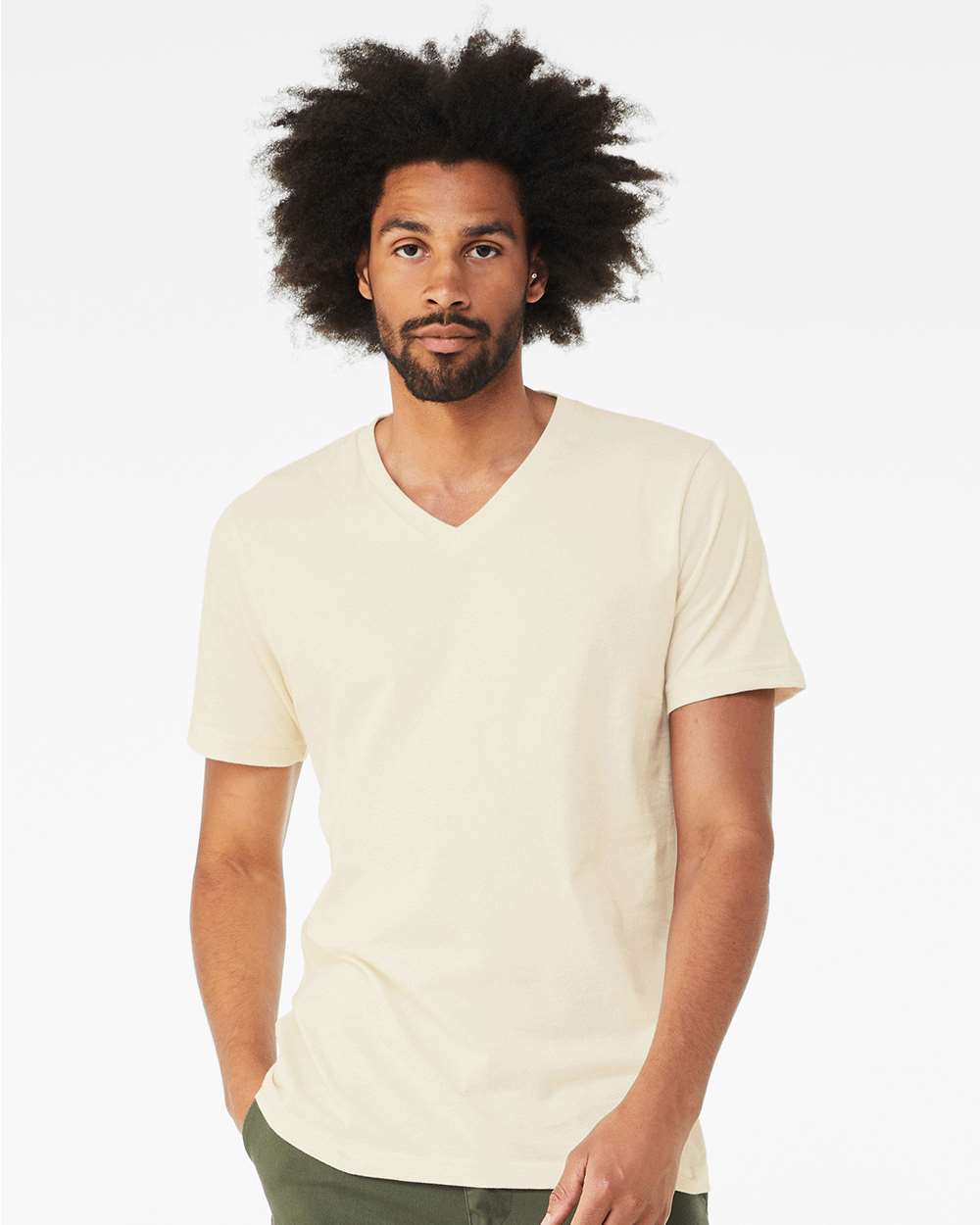 Bella+Canvas 3005 Unisex Jersey V-Neck Tee in 