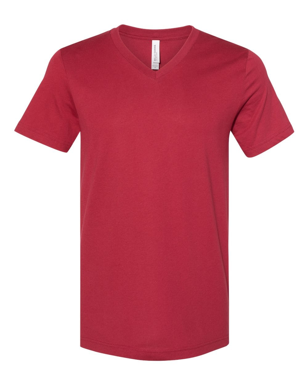 Bella+Canvas 3005 Unisex Jersey V-Neck Tee in Cardinal