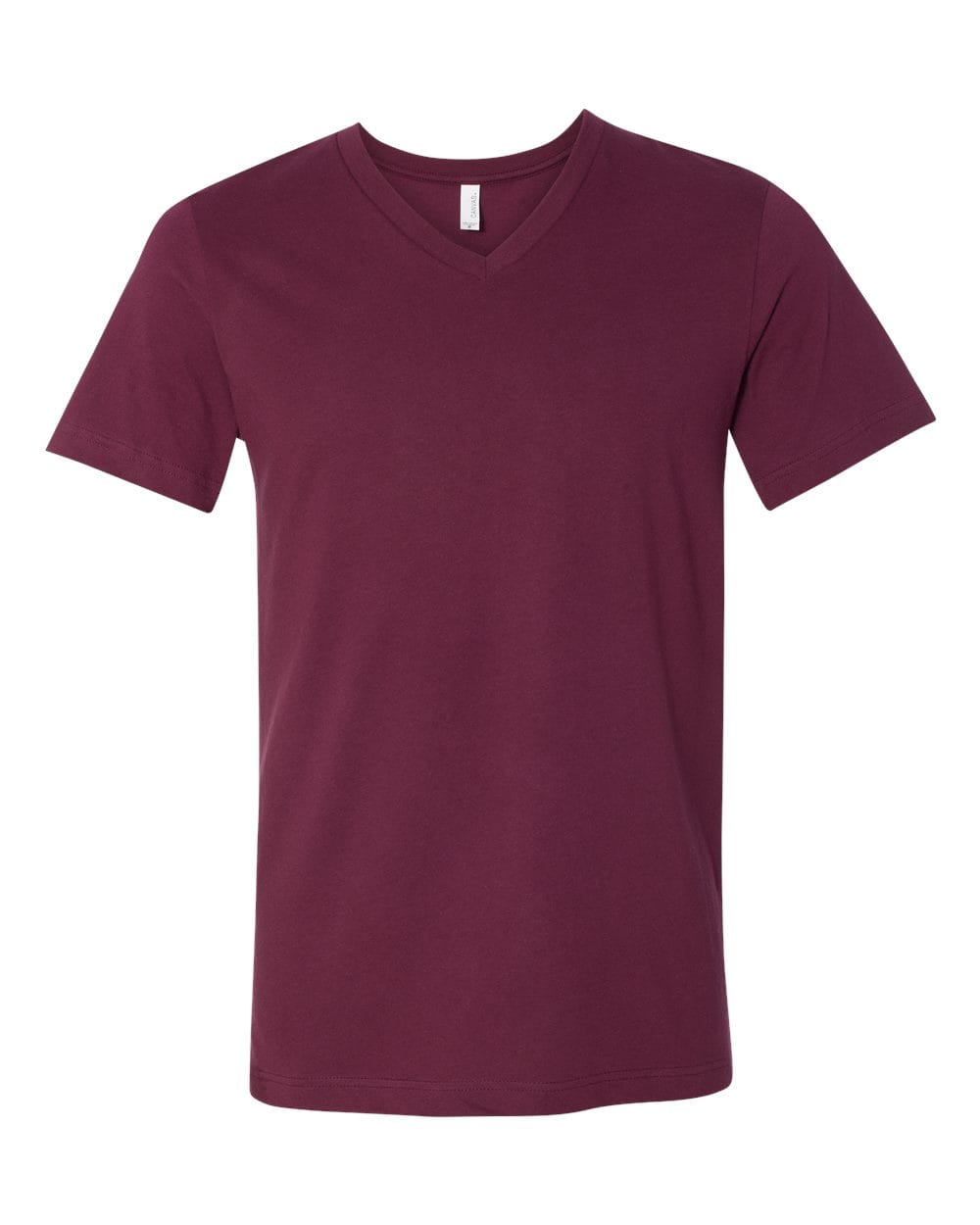 Bella+Canvas 3005 Unisex Jersey V-Neck Tee in Maroon