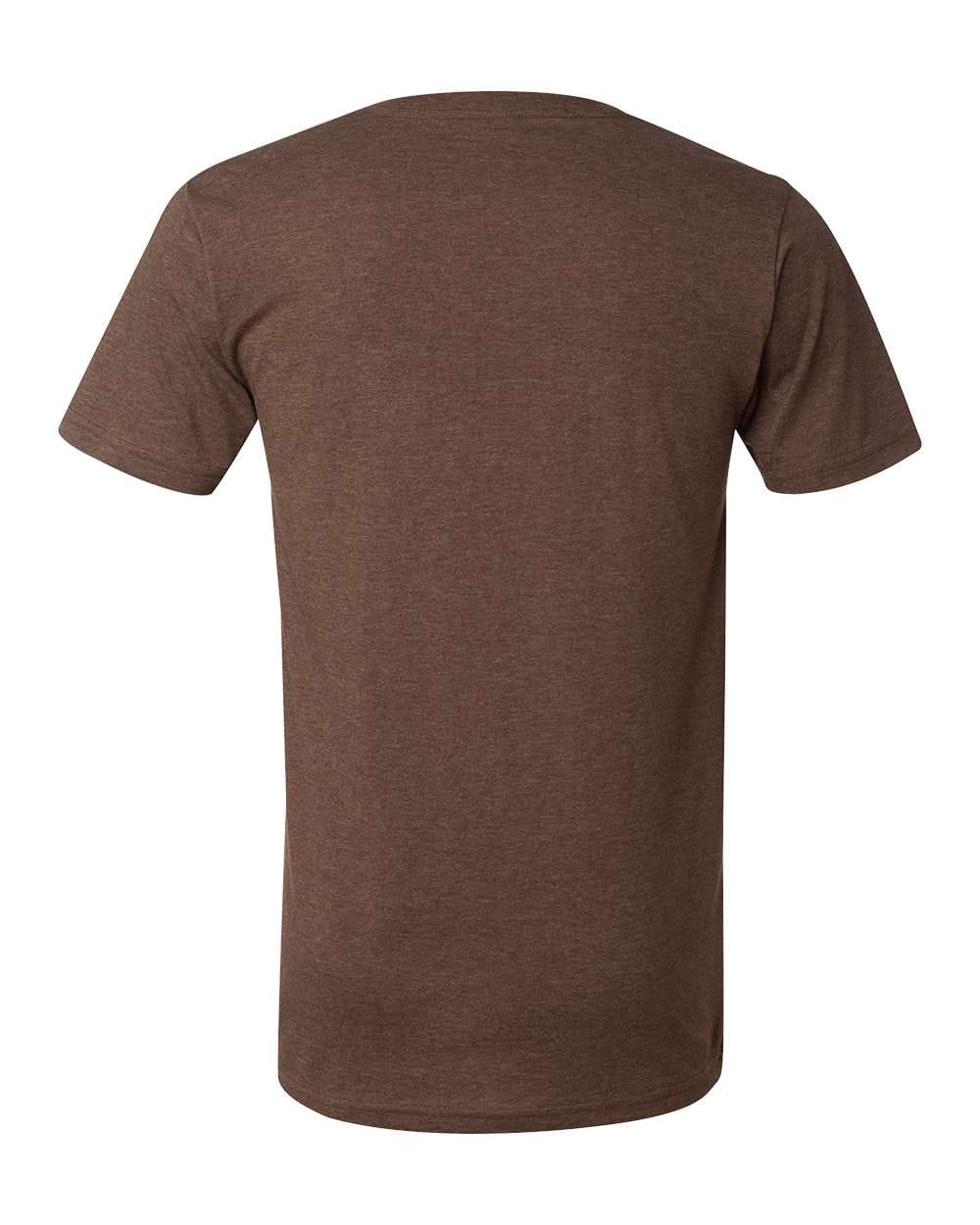 Bella+Canvas 3005CVC Unisex Heather CVC V-Neck Tee in Heather Brown