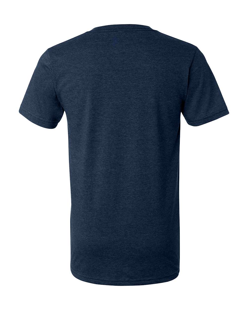 Bella+Canvas 3005CVC Unisex Heather CVC V-Neck Tee in Heather Navy