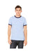 Bella+Canvas 3055C: Men's Jersey Ringer T-Shirt