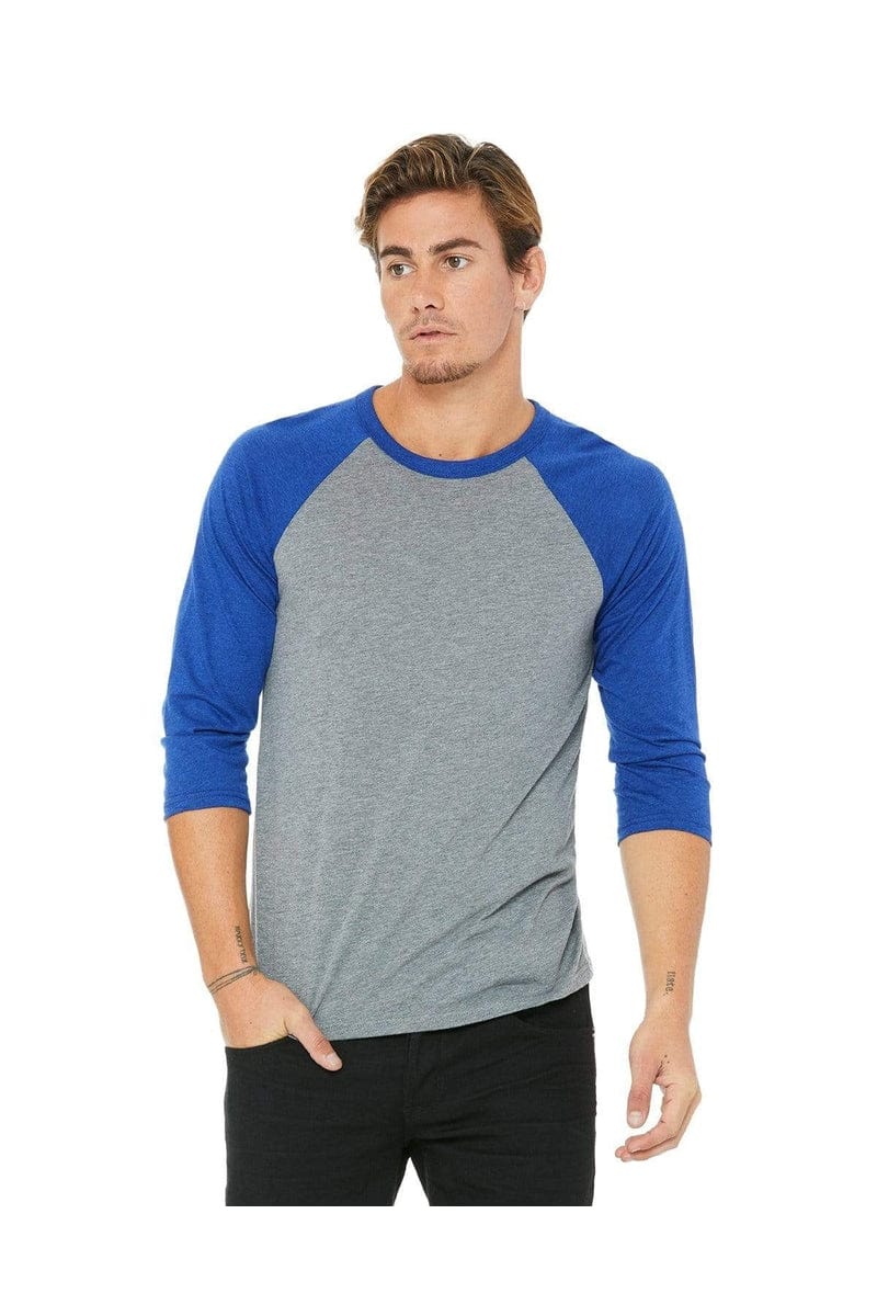 Bella+Canvas 3200: Unisex 3/4-Sleeve Baseball T-Shirt in 