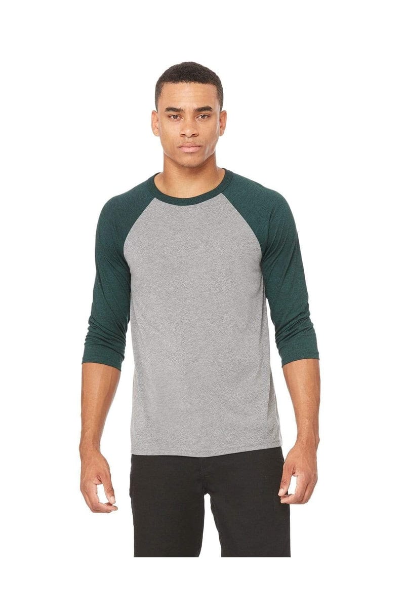 Bella+Canvas 3200: Unisex 3/4-Sleeve Baseball T-Shirt in 