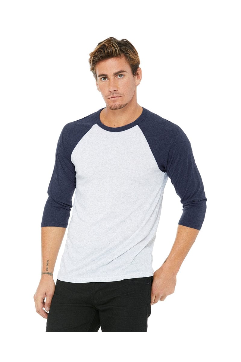 Bella+Canvas 3200: Unisex 3/4-Sleeve Baseball T-Shirt in 