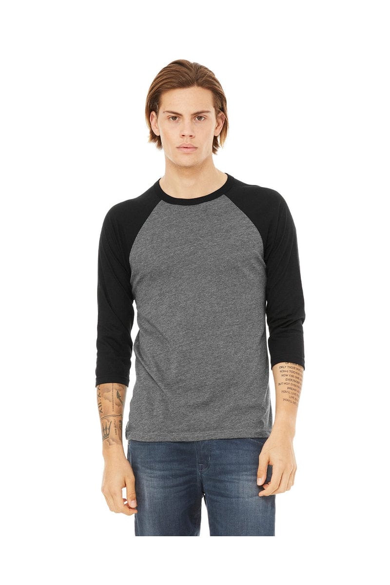 Bella+Canvas 3200: Unisex 3/4-Sleeve Baseball T-Shirt in 