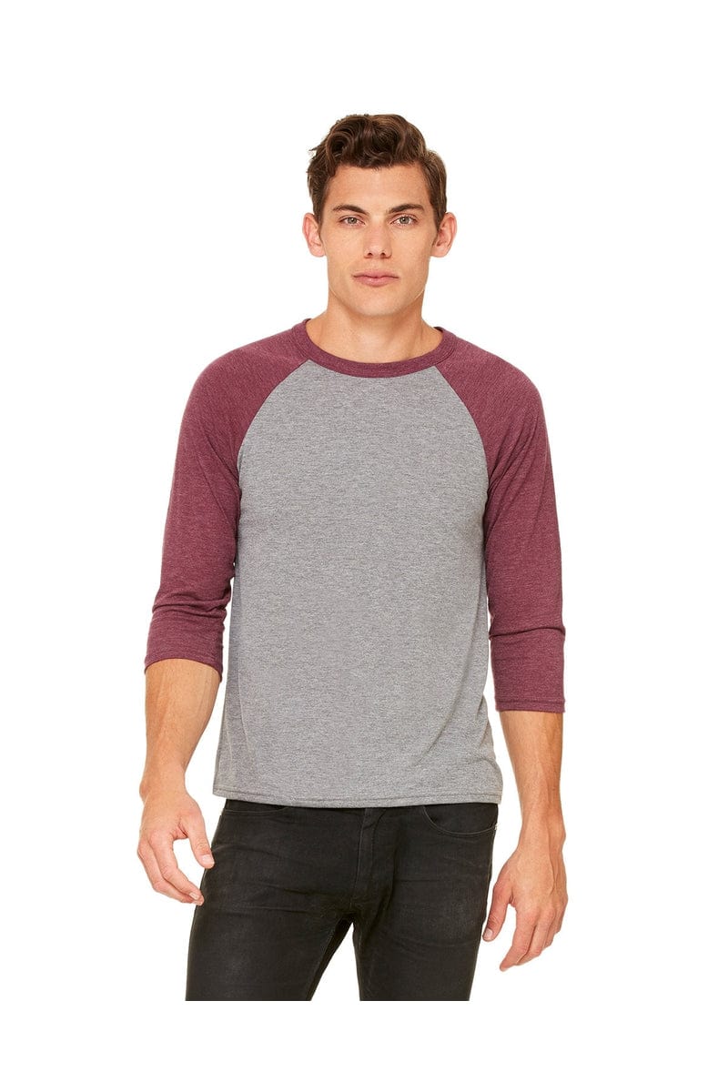 Bella+Canvas 3200: Unisex 3/4-Sleeve Baseball T-Shirt in 