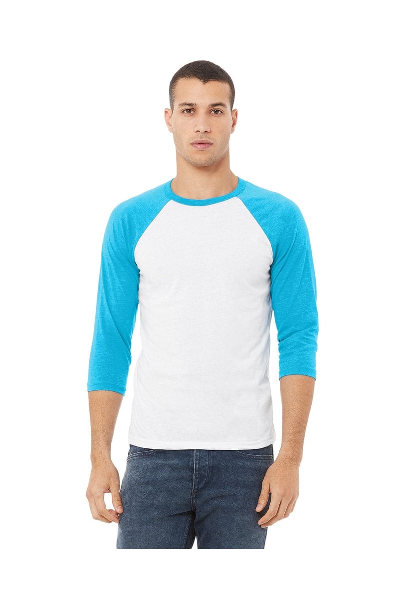 Bella+Canvas 3200: Unisex 3/4-Sleeve Baseball T-Shirt in 