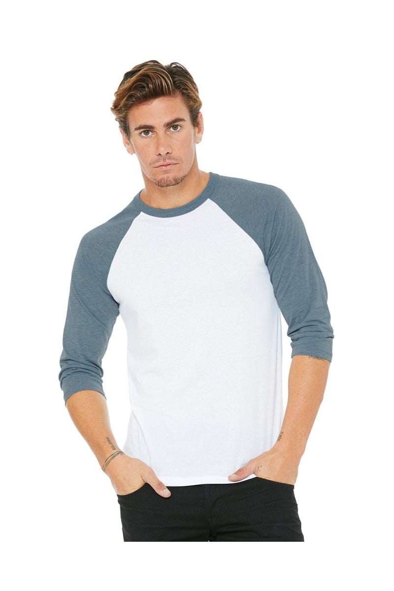 Bella+Canvas 3200: Unisex 3/4-Sleeve Baseball T-Shirt in 