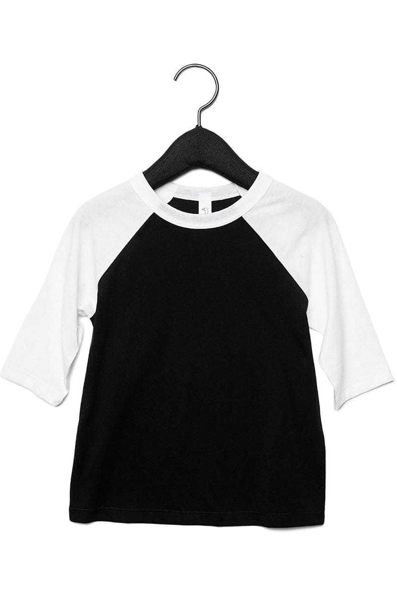 Bella+Canvas 3200T Toddler 3/4-Sleeve Baseball T-Shirt in 