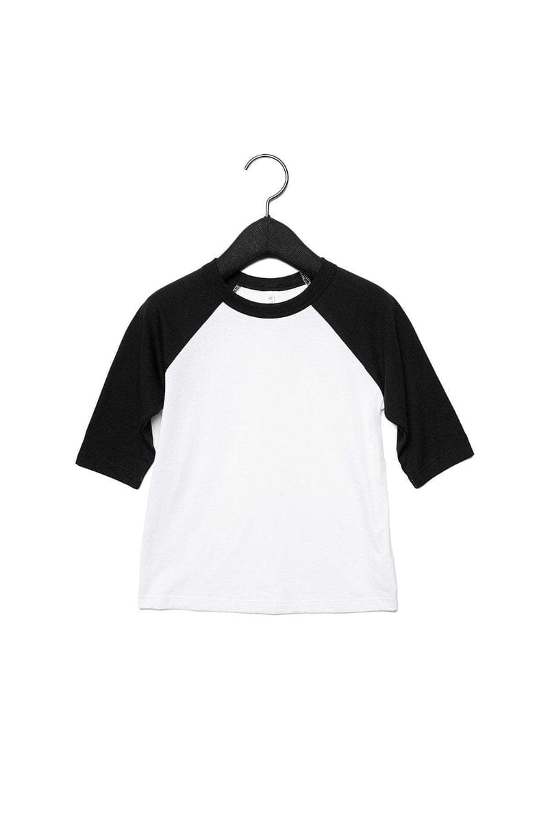 Bella+Canvas 3200T Toddler 3/4-Sleeve Baseball T-Shirt in 