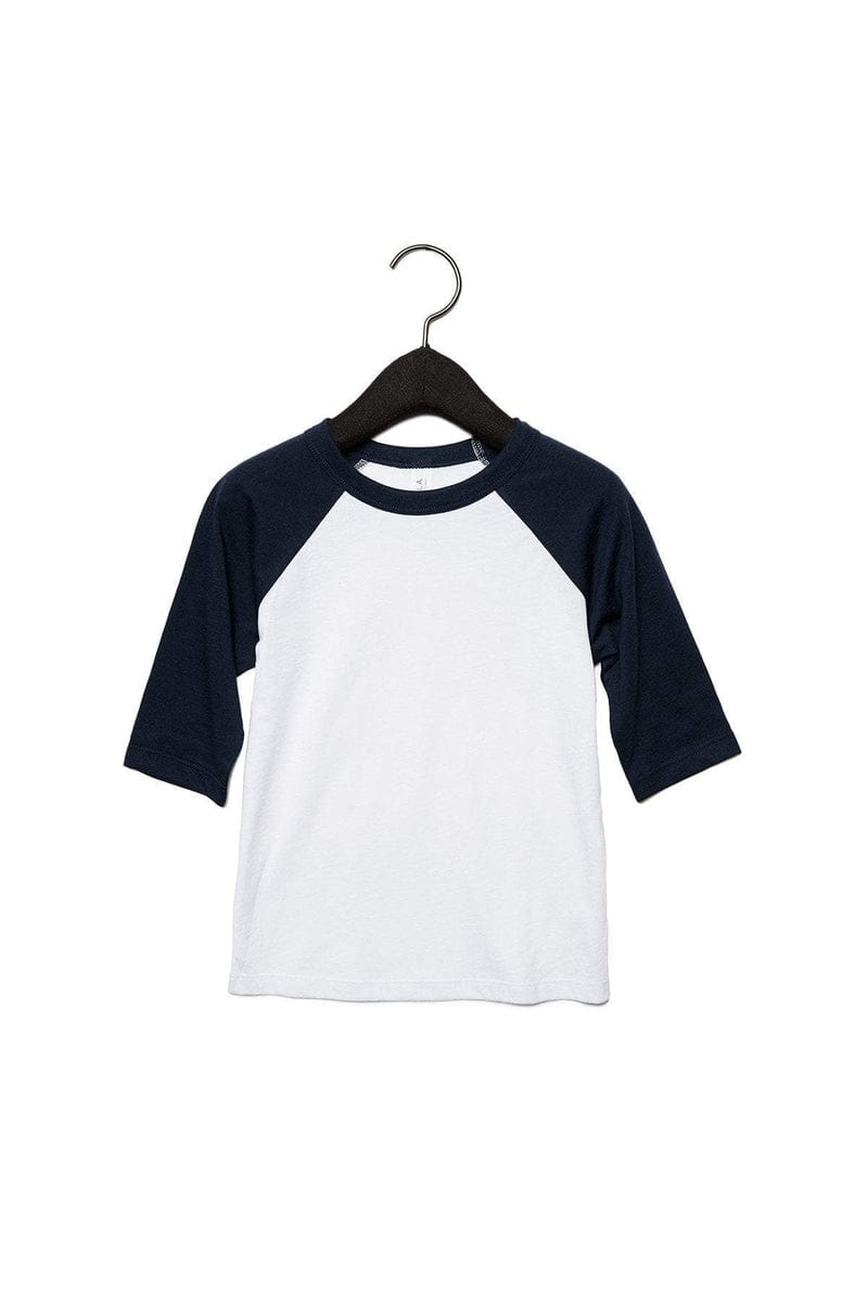 Bella+Canvas 3200T Toddler 3/4-Sleeve Baseball T-Shirt in 