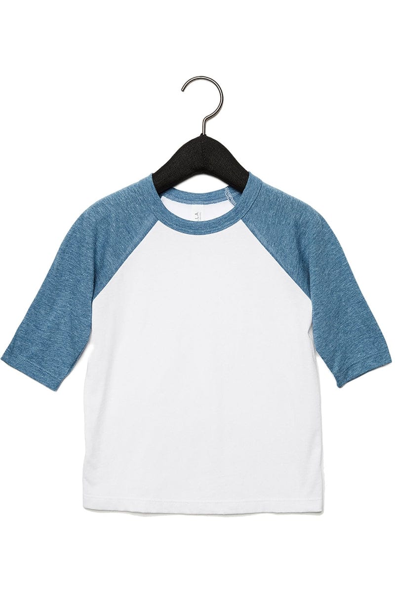 Bella+Canvas 3200T Toddler 3/4-Sleeve Baseball T-Shirt in 