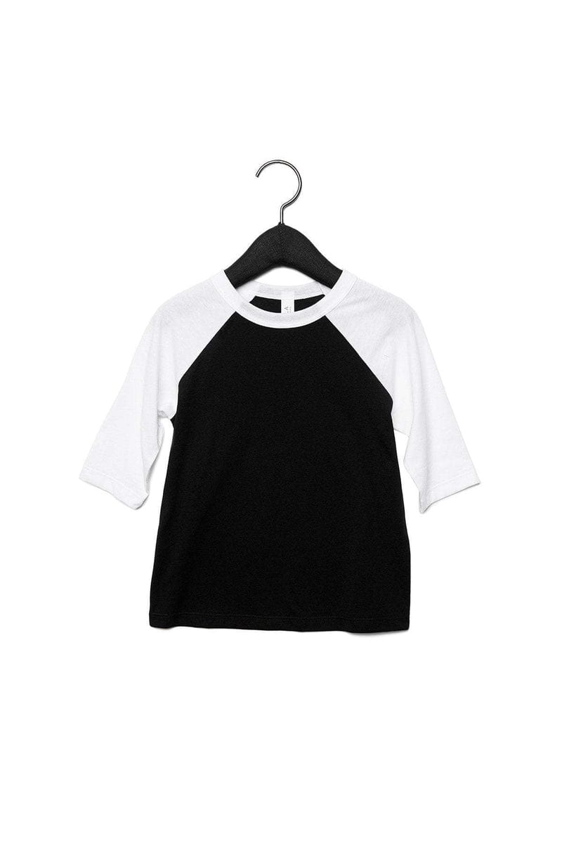 Bella+Canvas 3200T Toddler 3/4-Sleeve Baseball T-Shirt in 