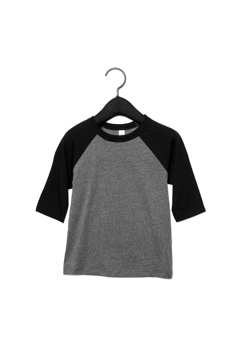 Bella+Canvas 3200T Toddler 3/4-Sleeve Baseball T-Shirt in 