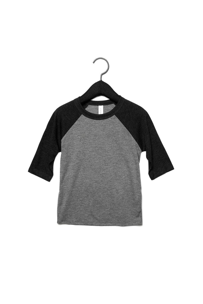 Bella+Canvas 3200T Toddler 3/4-Sleeve Baseball T-Shirt in 