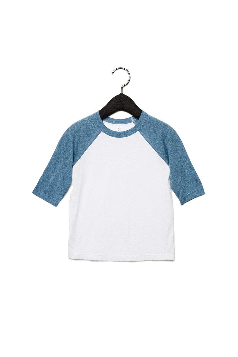 Bella+Canvas 3200T Toddler 3/4-Sleeve Baseball T-Shirt in 