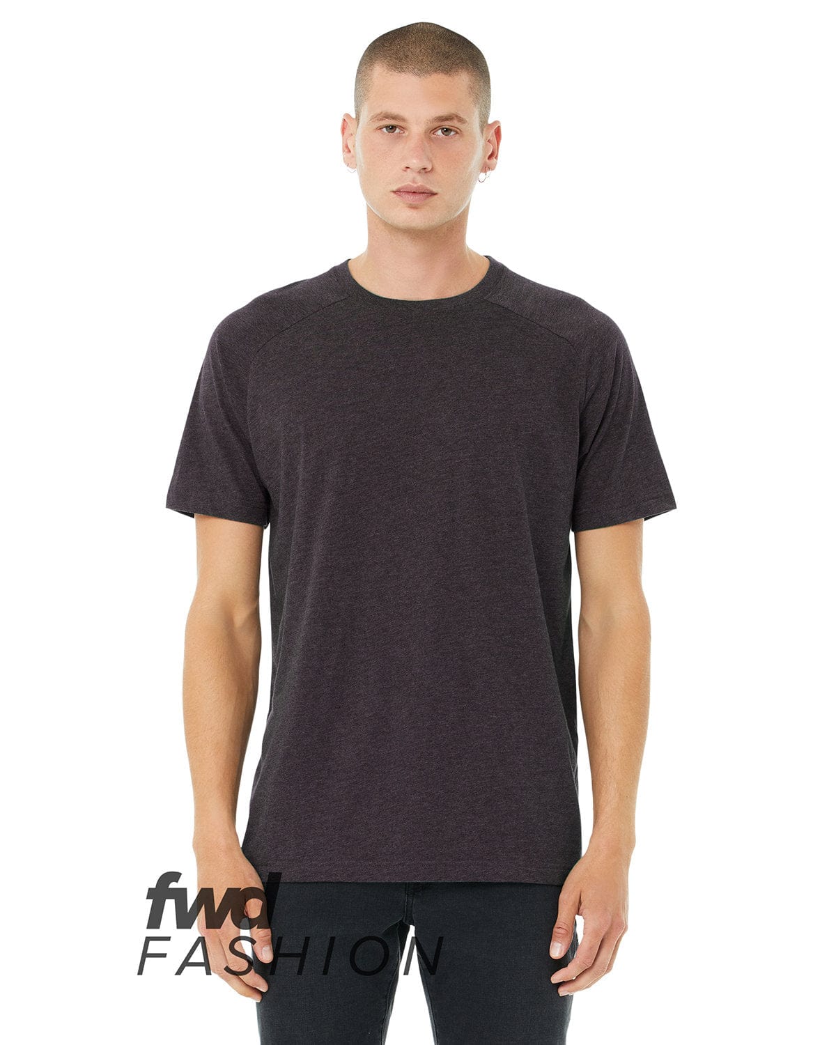Bella+Canvas 3201 FWD Fashion Men's Heather CVC Raglan T-Shirt in 