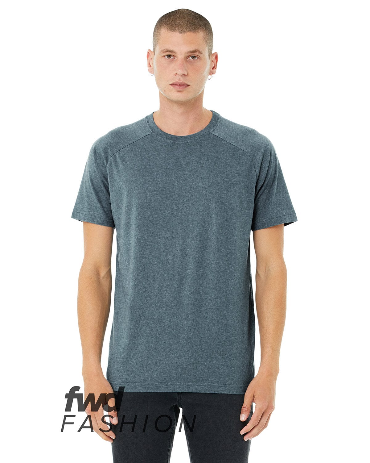 Bella+Canvas 3201 FWD Fashion Men's Heather CVC Raglan T-Shirt in 