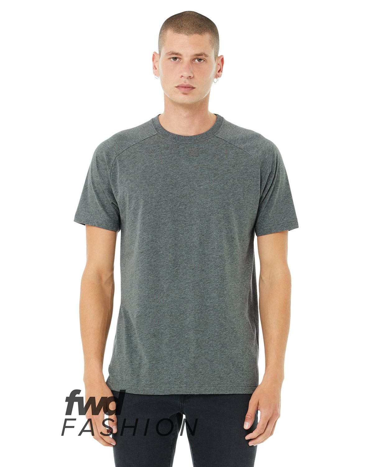 Bella+Canvas 3201 FWD Fashion Men's Heather CVC Raglan T-Shirt in 
