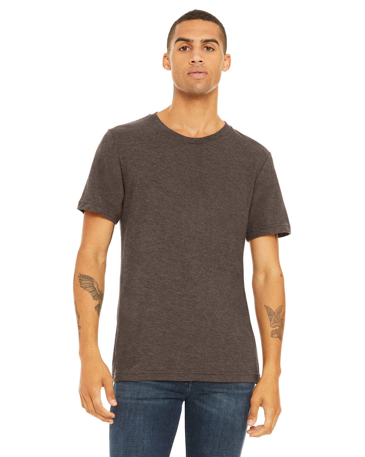 Bella+Canvas 3413C: Unisex Triblend T-Shirt in Brown Triblend