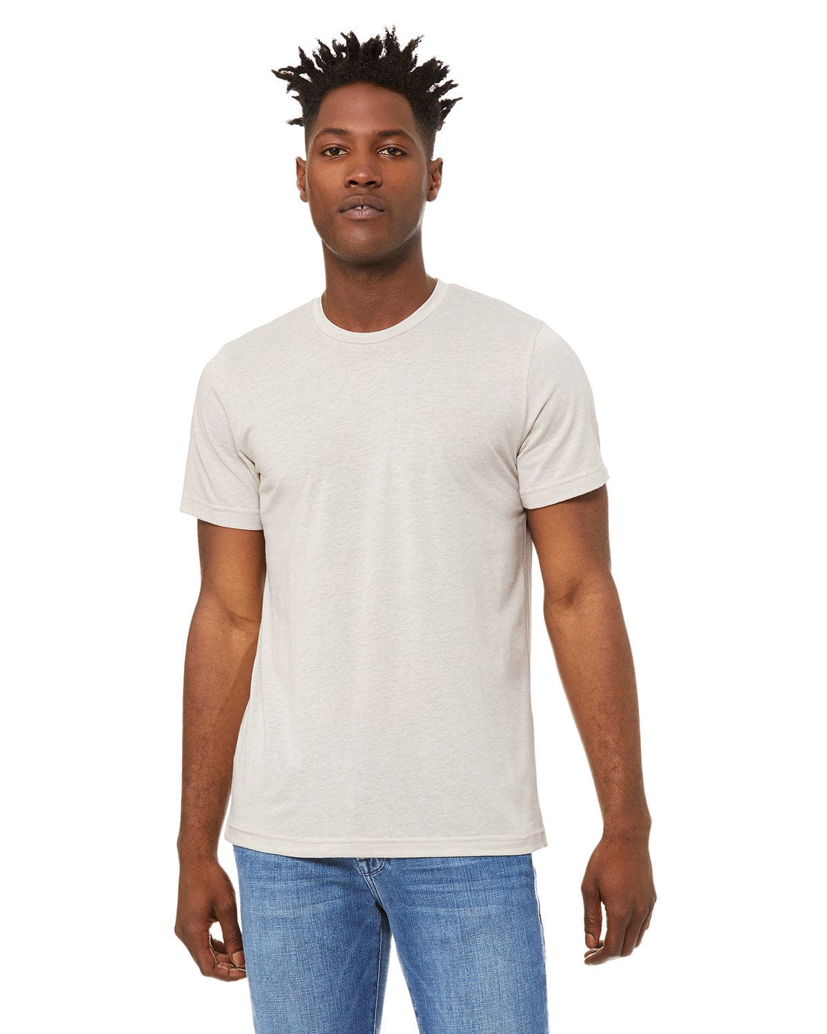 Bella+Canvas 3413C: Unisex Triblend T-Shirt in Cement Triblend