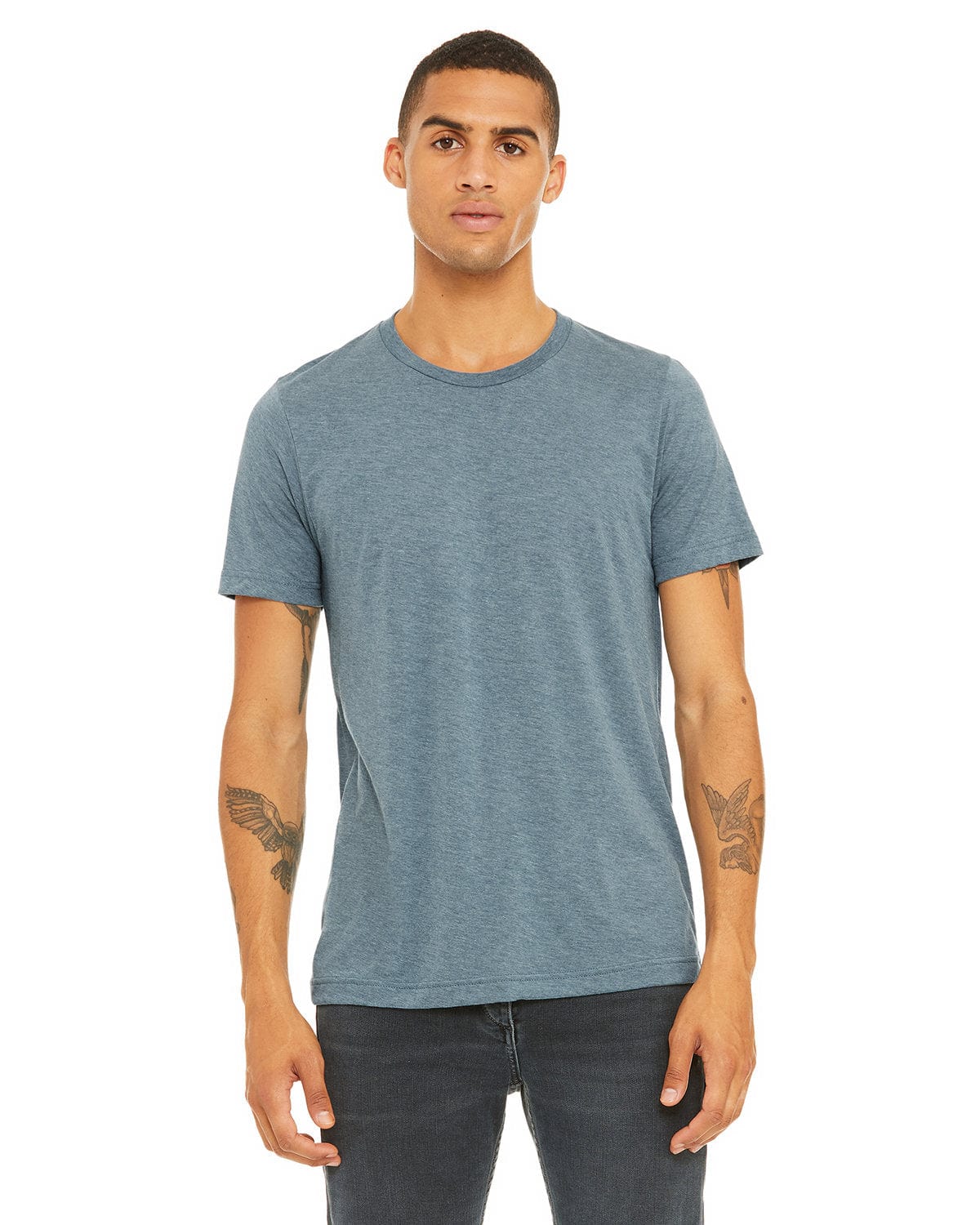 Bella+Canvas 3413C: Unisex Triblend T-Shirt in Denim Triblend