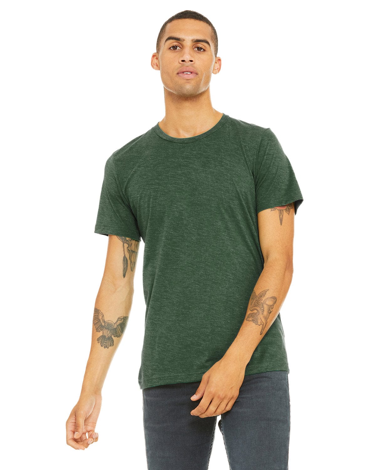 Bella+Canvas 3413C: Unisex Triblend T-Shirt in Grass Grn Trblnd