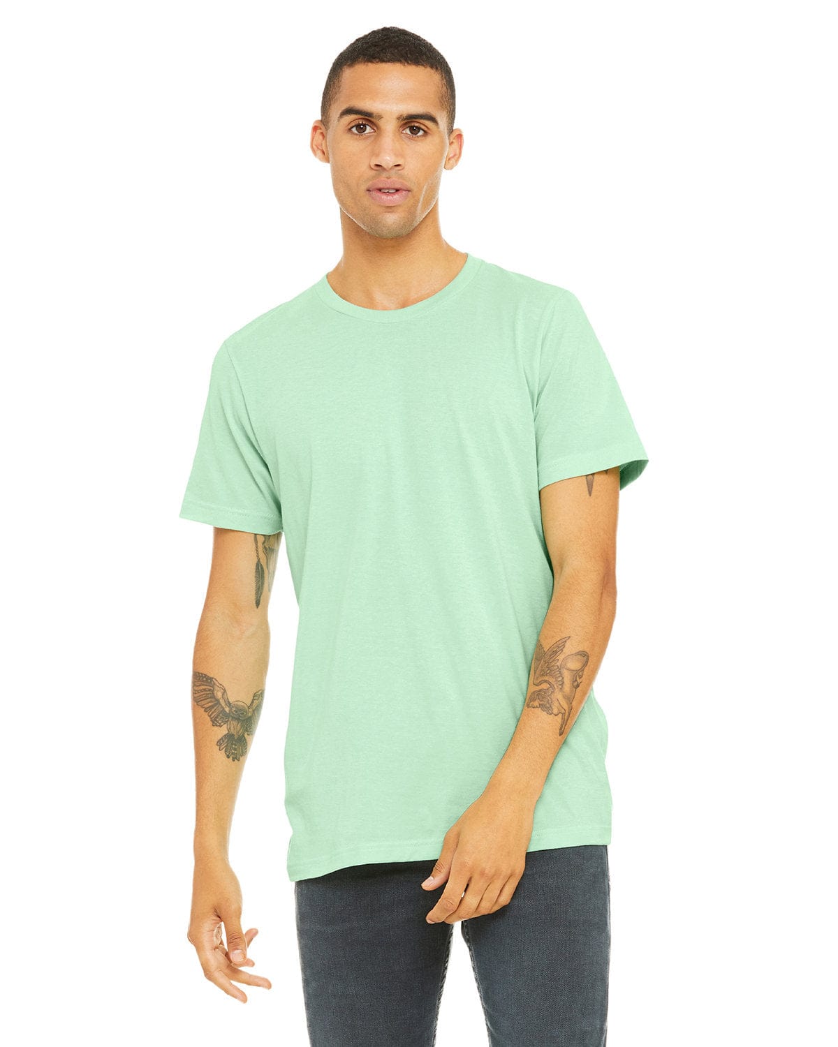 Bella+Canvas 3413C: Unisex Triblend T-Shirt in Mint Triblend