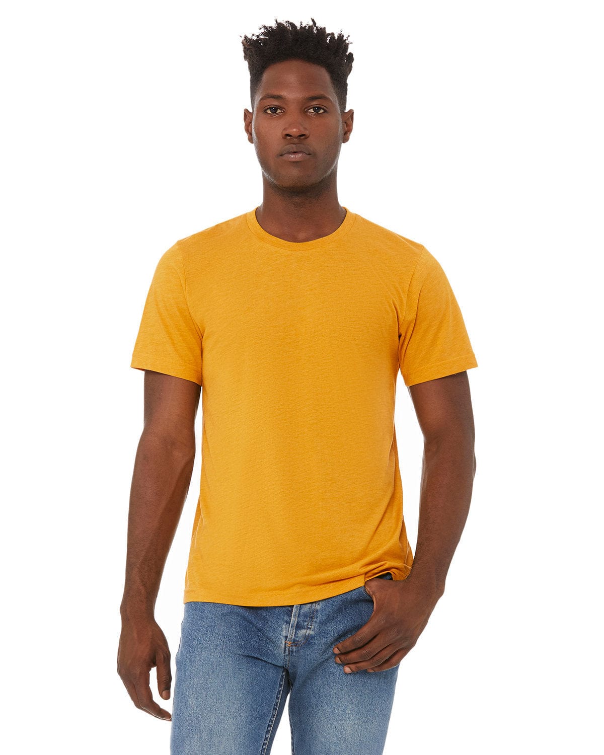 Bella+Canvas 3413C Unisex Triblend T-Shirt in Mustard Triblend
