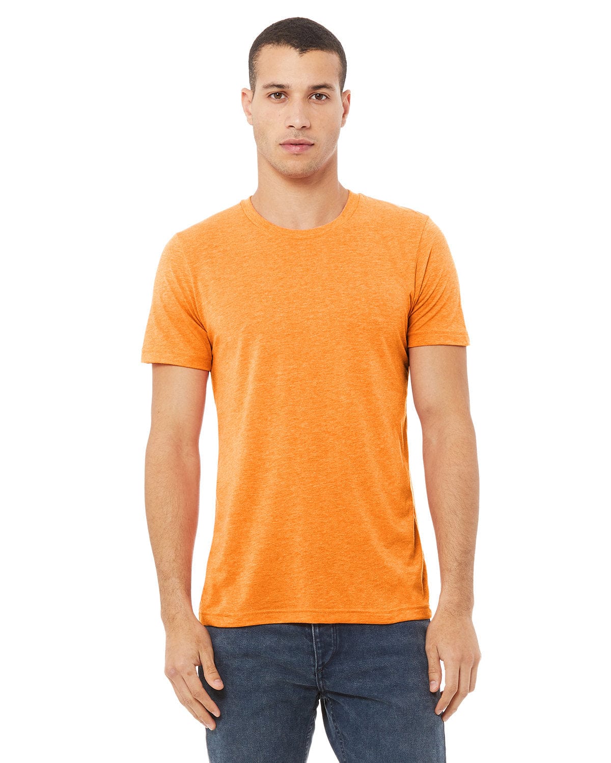Bella+Canvas 3413C: Unisex Triblend T-Shirt in Orange Triblend