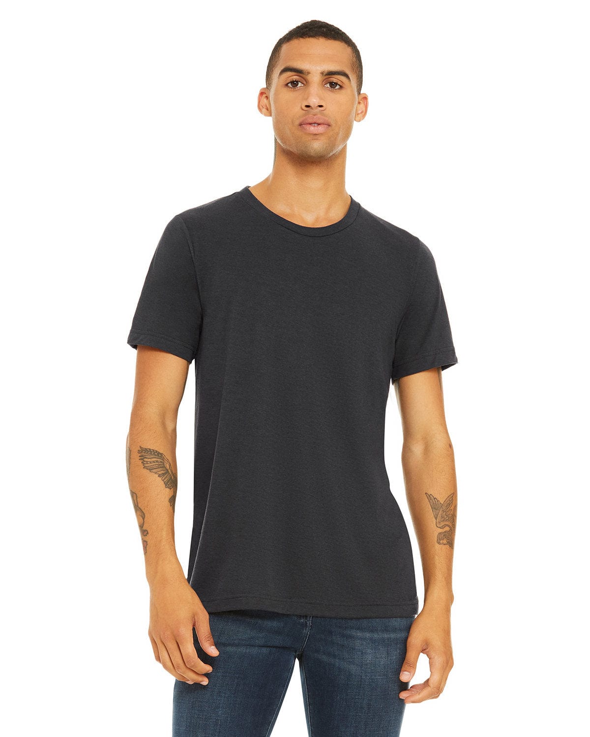 Bella+Canvas 3413C Unisex Triblend T-Shirt in Sd Dk Gry Trblnd