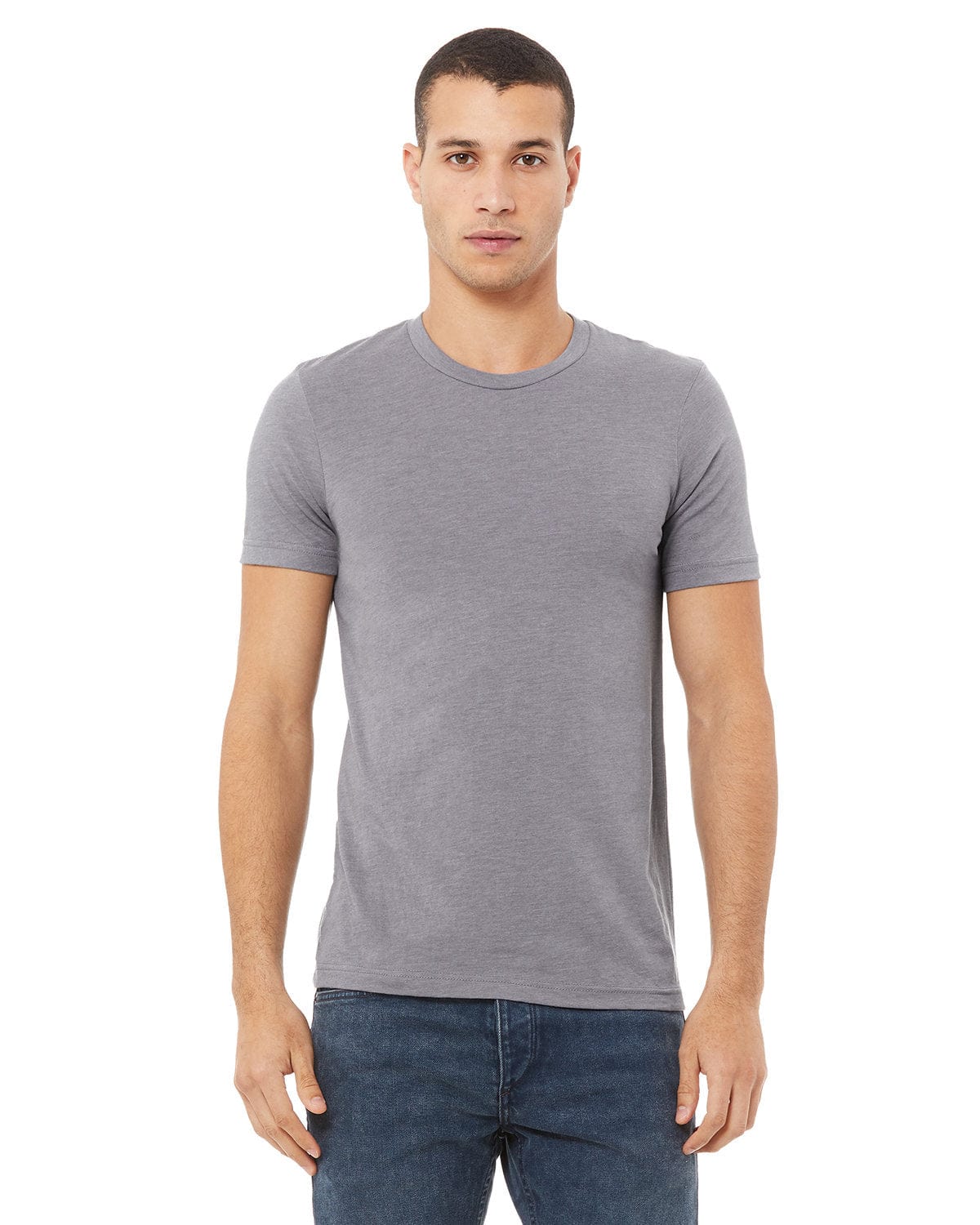 Bella+Canvas 3413C: Unisex Triblend T-Shirt in Storm Triblend